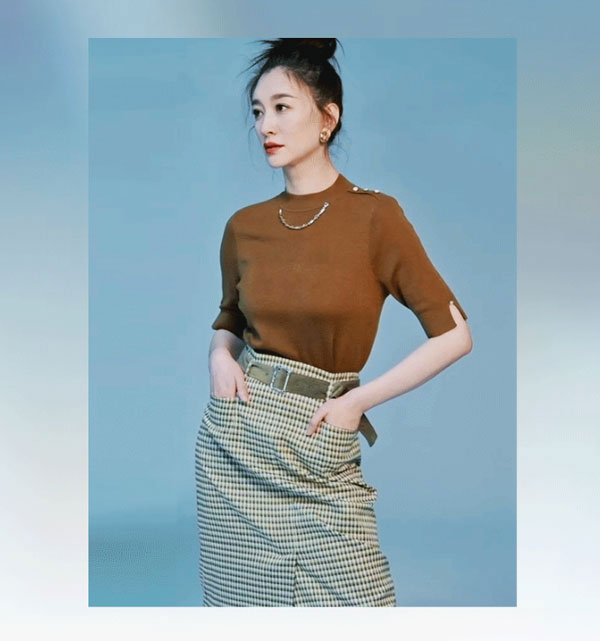 李小冉演繹JZ玖姿氧氣感針織系列